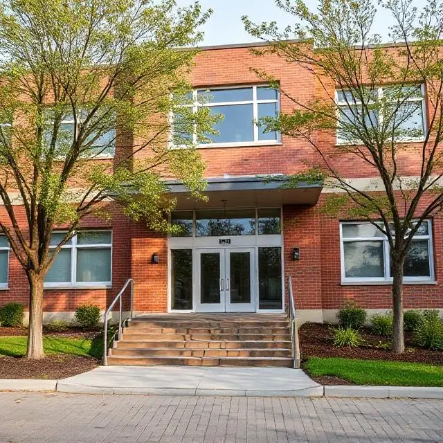Modern school building exterior
