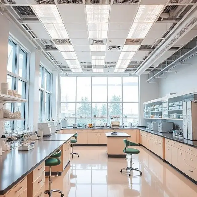 Spacious and bright science laboratory