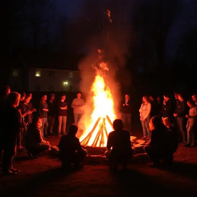 School bonfire tradition