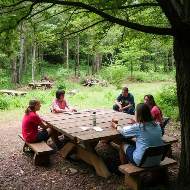 Outdoor classroom in a natural setting