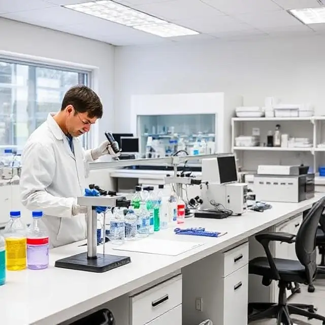 Advanced science lab with modern equipment