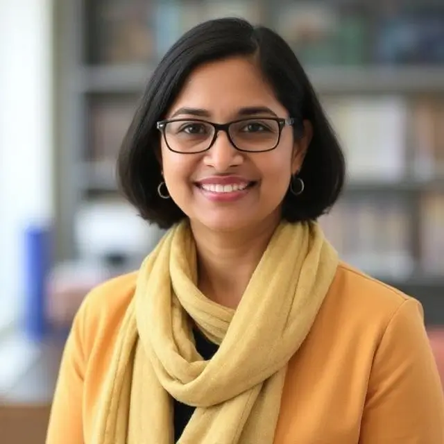 Portrait of Dr. Anya Sharma, Head of STEM